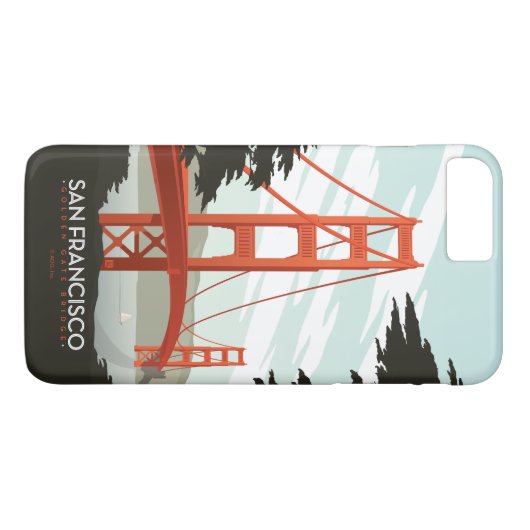 San Francisco, CA - Golden Gate Bridge Case-Mate iPhone Case (Achterkant (Horizontaal))