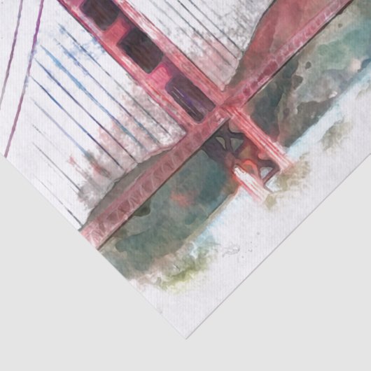 San Francisco, CA - Golden Gate Bridge Tissuepapier (Detail)