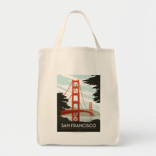 San Francisco, CA - Golden Gate Bridge Tote Bag (Voorkant)