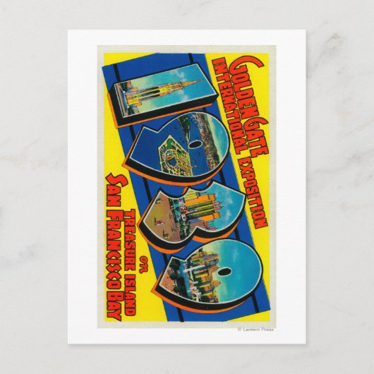 San Francisco, CA - Golden Gate Internat'l Briefkaart (Voorkant)
