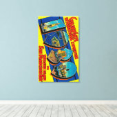 San Francisco, CA - Golden Gate Internat'l Canvas Afdruk (Insitu (Houten vloer))