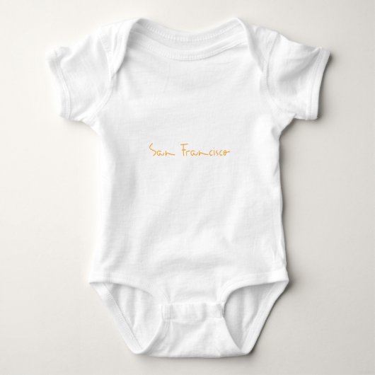 San Francisco CA Handtekening Romper (Voorkant)