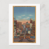 San Francisco, CA - Kabelauto's omhoog Briefkaart (Voorkant)