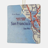 San Francisco CA  Map Keramisch Ornament (Links)