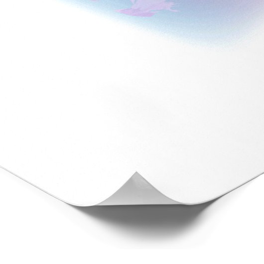 San Francisco, CA met regenboogkleuren Poster (Hoek)