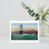 San Francisco, CA Mile Rock Light House Briefkaart (Staand voorkant)