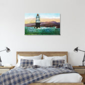 San Francisco, CA Mile Rock Light House Canvas Afdruk (Insitu (Slaapkamer))