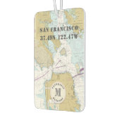 San Francisco CA Nautical Chart Monogram Luchtverfrisser (Links)