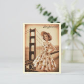 San Francisco, CA oude bus op weg geschenken Briefkaart (Staand voorkant)