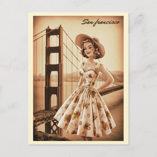  San Francisco, CA oude bus op weg geschenken Briefkaart (Voorkant)