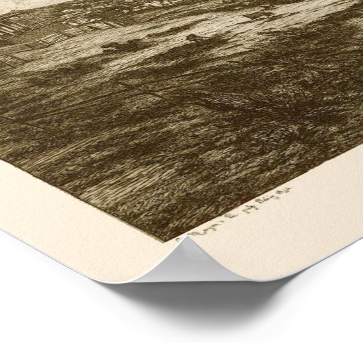 San Francisco, CA Panoramic Map - 1856 Poster (Hoek)