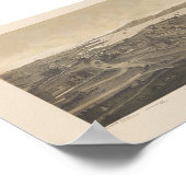 San Francisco, CA Panoramic Map - 1862 Poster (Hoek)