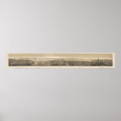 San Francisco, CA Panoramic Map - 1862 Poster (Voorkant)