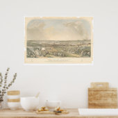 San Francisco, CA. Panoramische kaart (1551A) Poster (Keuken)