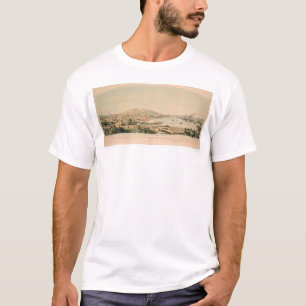 San Francisco, CA. Panoramische kaart 1849 (1626A) T-shirt
