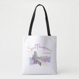 San Francisco, CA, Rainbow, Cool Tote Bag