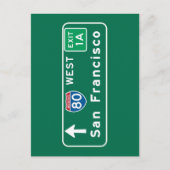 San Francisco, CA Road Sign Briefkaart (Voorkant)