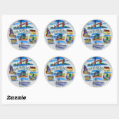 San Francisco CA  Ronde Sticker (Vel)