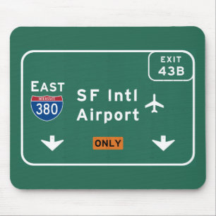 San Francisco CA SFO Airport I-380 E Interstate - Muismat
