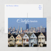 San Francisco CA Skyline Briefkaart - Verenigde St (Voorkant / Achterkant)