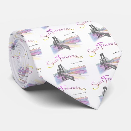 San Francisco, CA Stropdas (Opgerold)