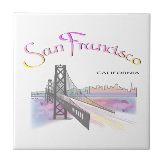 San Francisco, CA Tegeltje (Voorkant)