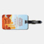 San Francisco, CA - The City by the Bay Bagagelabel (Achterkant horizontaal)