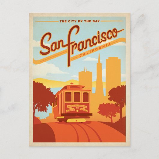 San Francisco, CA - The City by the Bay Briefkaart (Voorkant)