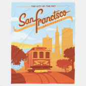 San Francisco, CA - The City by the Bay Fleece Deken (Voorkant)