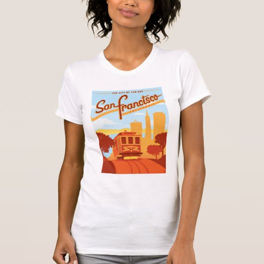 San Francisco, CA - The City by the Bay T-shirt (Voorkant)