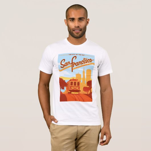 San Francisco, CA - The City by the Bay T-shirt (Voorkant volledig)