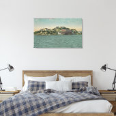 San Francisco, CAAlcatraz Island Prison Uitzicht Canvas Afdruk (Insitu (Slaapkamer))