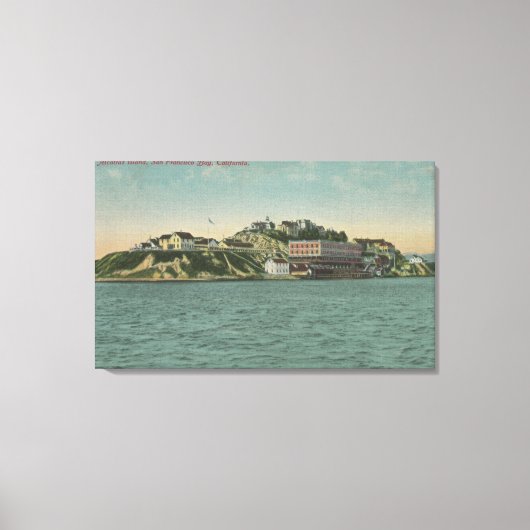 San Francisco, CAAlcatraz Island Prison Uitzicht Canvas Afdruk (Voorkant)