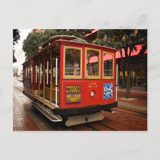 San Francisco Cable Car 2013 Calendar Briefkaart (Voorkant)