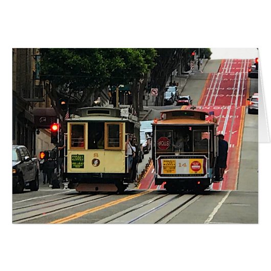 San Francisco Cable Car #2 Kaart (Voorkant Horizontaal)