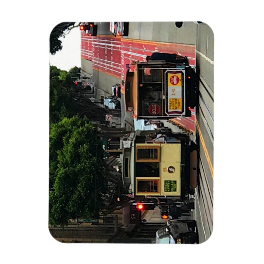San Francisco Cable Car #2 Magnet Magneet (Verticaal)