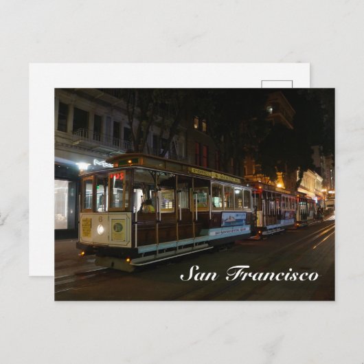 San Francisco Cable Car #3 Briefkaart (Voorkant / Achterkant)