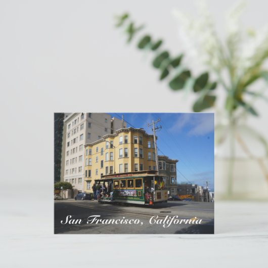 San Francisco Cable Car #4 Briefkaart (Staand voorkant)