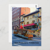 San Francisco Cable Car #5 Briefkaart (Voorkant / Achterkant)