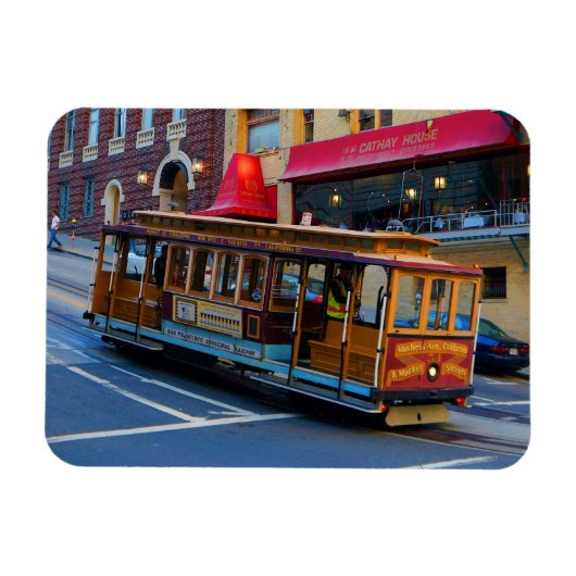 San Francisco Cable Car #5 Magnet Magneet (Horizontaal)
