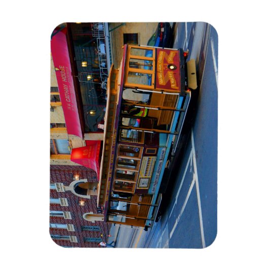 San Francisco Cable Car #5 Magnet Magneet (Verticaal)