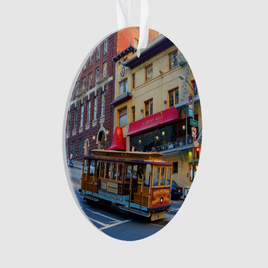 San Francisco Cable Car #5 Ornament (voorkant)