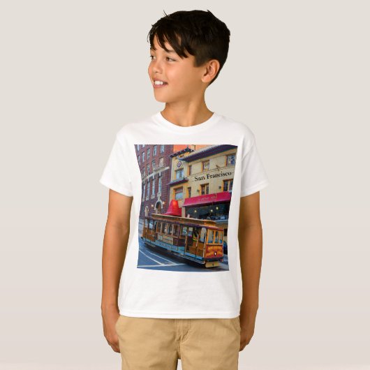 San Francisco Cable Car #5 T-shirt (Voorkant volledig)