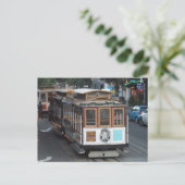 San Francisco Cable Car Briefkaart (Staand voorkant)