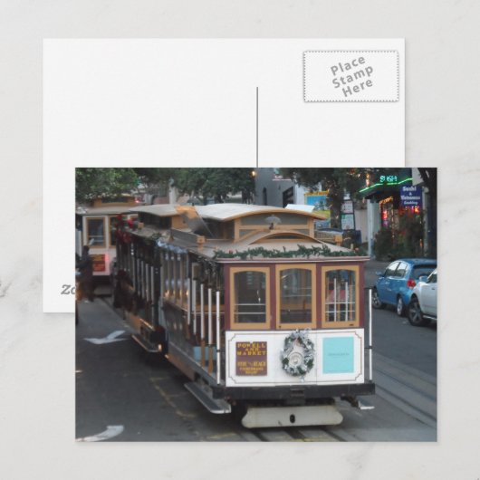 San Francisco Cable Car Briefkaart (Voorkant / Achterkant)
