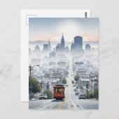San Francisco Cable Car Briefkaart (Voorkant / Achterkant)