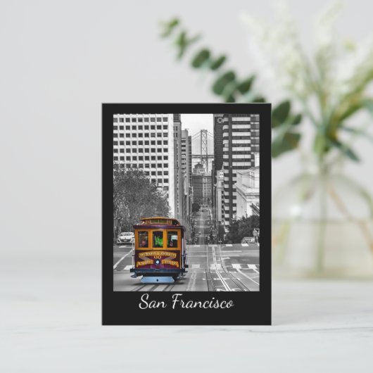 San Francisco Cable Car Briefkaart (Staand voorkant)
