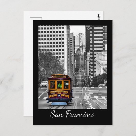 San Francisco Cable Car Briefkaart (Voorkant / Achterkant)