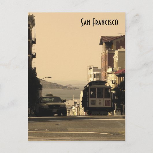 San Francisco Cable Car Briefkaart (Voorkant)