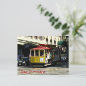 San Francisco Cable Car Briefkaart (Staand voorkant)